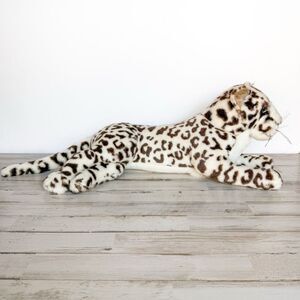 Vintage Plush Snow Leopard Geoffrey 1988 Korea 28” Stuffed Animal Big Toys R Us